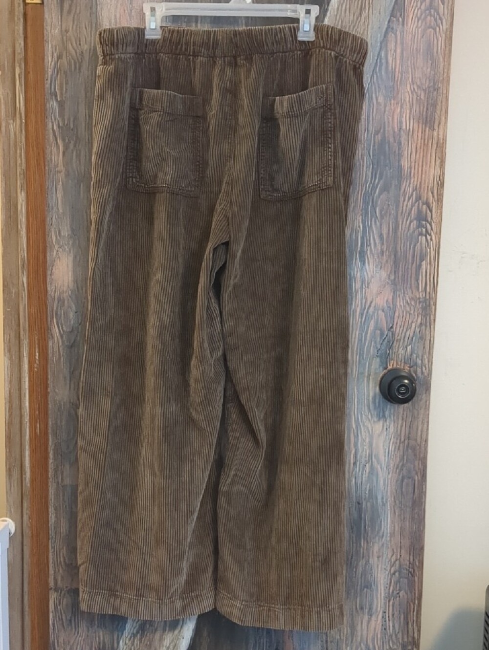 American Eagle Outfitters Wide-Leg Brown Corduroy Pants - Picture 2 of 7